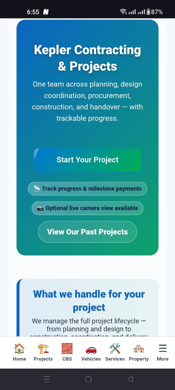 Kepler App Screen 2