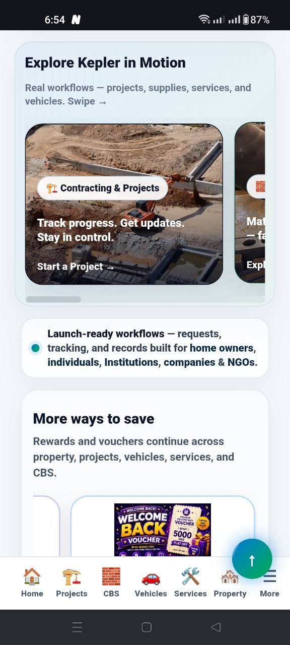 Kepler App Screen 3
